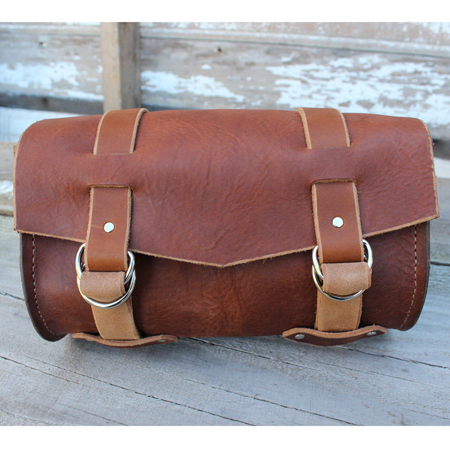 Motorcycle Tool Bag In Heavyweight Leather