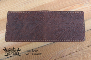 Men's Embossed Brown Leather Wallet