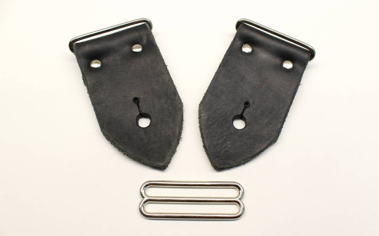 Make Your Own Guitar Strap From Our Build Kit - 2 Inch Wide Black Leather For Your Acoustic or Electric Guitar, Bass Guitar or Mandolin