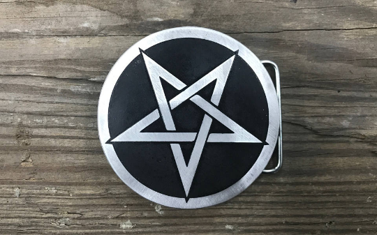 Pentagram belt buckle clearance
