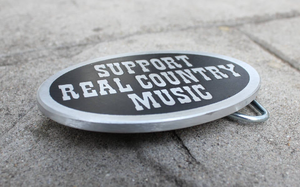 Support Real Country Music Belt Buckle