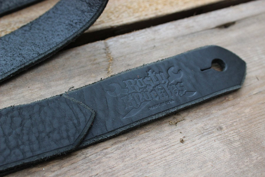 Buckle-Down Guitar Strap - Smoke Black Gray 2 Inch Wide Adjustable Strap