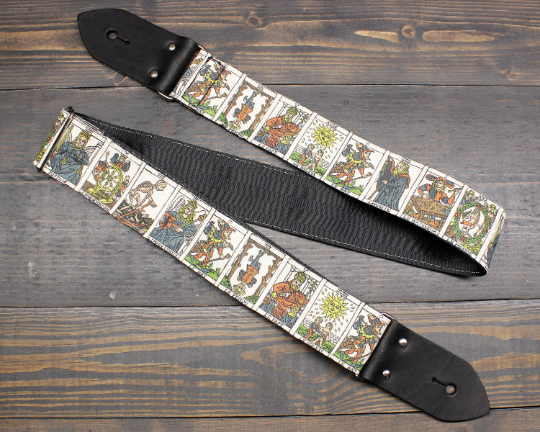 Custom printed guitar top strap