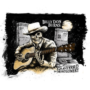 Billy Don Burns - Graveyard In Montgomery - Poster Print