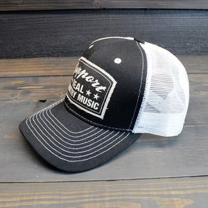 Support Real Country Music - Black Trucker Hat