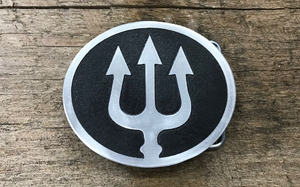 Trident Symbol Belt Buckle