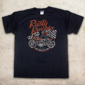 Rusty Knuckles - Cafe Racer #17 Mens Tshirt