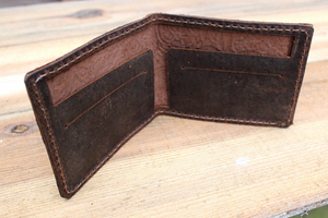 Men's Embossed Brown Leather Wallet