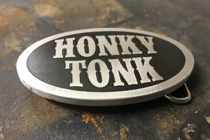 Honky Tonk Aluminum Belt Buckle