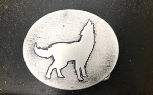 Howling Wolf Belt Buckle