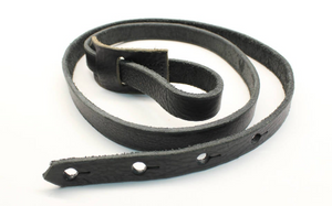 F Style Mandolin Strap Made With Black Leather