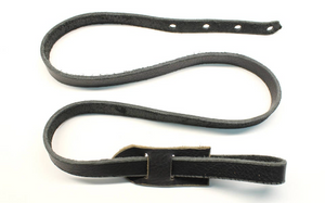 F Style Mandolin Strap Made With Black Leather