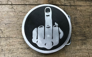 Middle Finger Belt Buckle