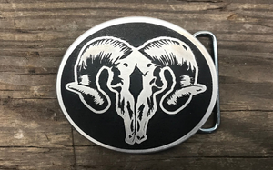 Ram Skull Custom Belt Buckle