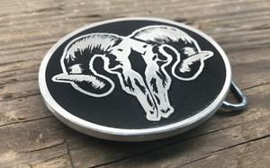 Ram Skull Custom Belt Buckle